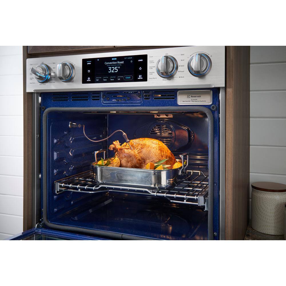 Buy 30 in. Double Electric Wall Oven with Steam Cook, Flex Duo and Dual