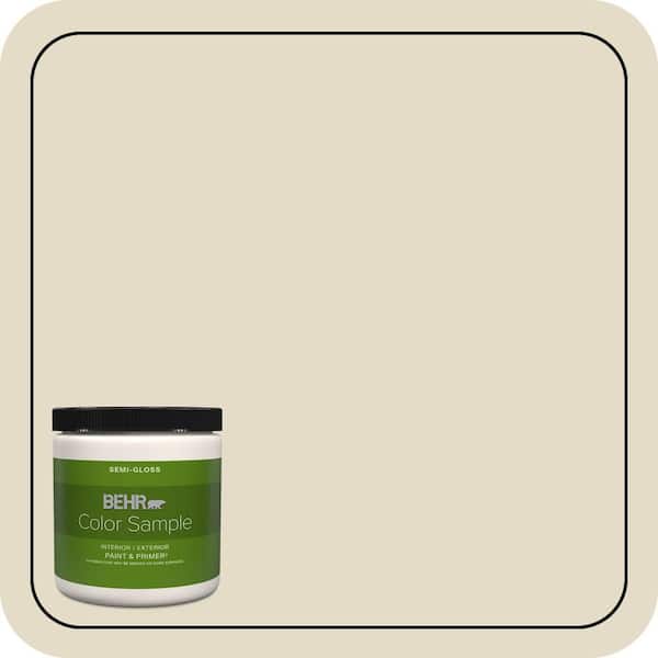 BEHR PREMIUM PLUS 8 oz. #MQ3-17 Chartreuse Frost Semi-Gloss Interior/Exterior Paint & Primer Color Sample