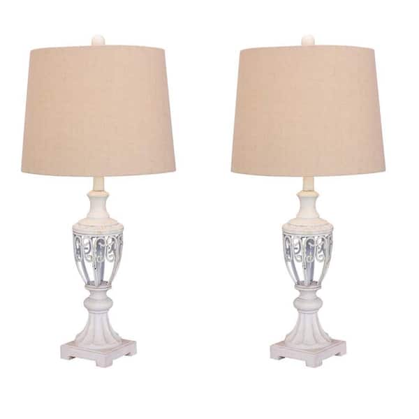 Fangio Lighting Pair of 26.5 in. Candlestick Resin Table
