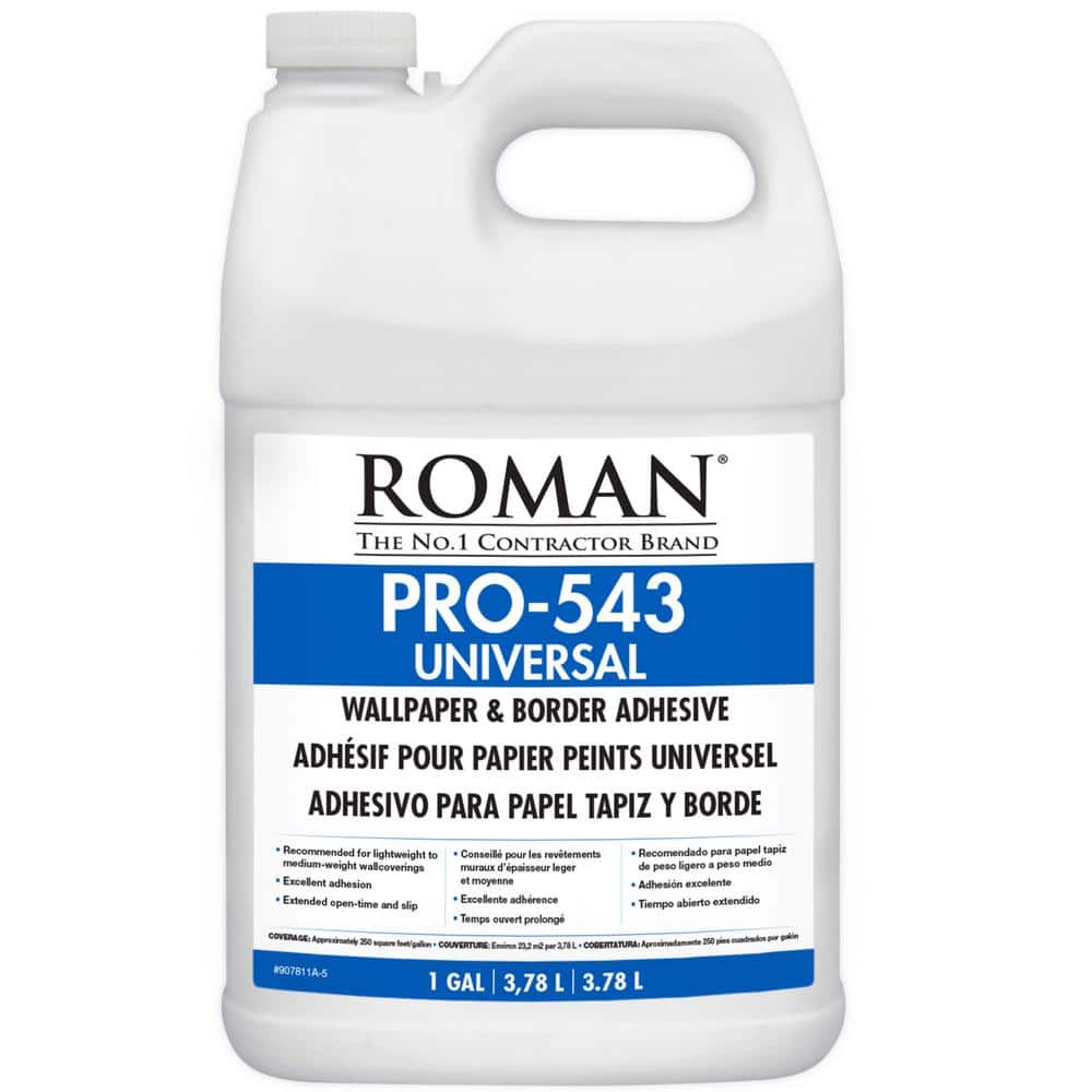 Roman PRO-543 1 Gal. F-Style Universal Wallpaper Adhesive 209864 - The Home  Depot