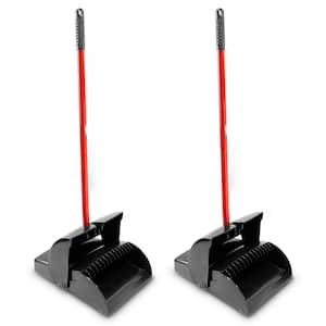 Closed Lid Lobby Dustpan with Handle (2-Pack)