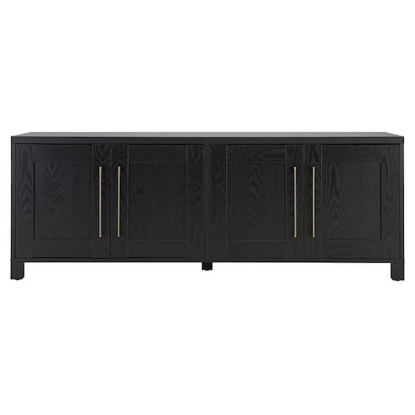 Meyer&Cross Chabot 68 in. Black Grain TV Stand Fits TV's up to 75 in.