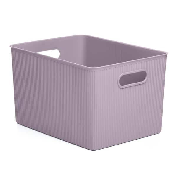 SUPERIO Superior Ribbed Storage Bin in Lilac