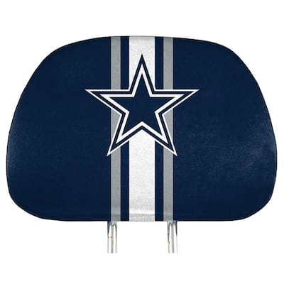 NFL Dallas Cowboys 10 in. x 14 in. Universal Fit Printed Head Rest Cover Set