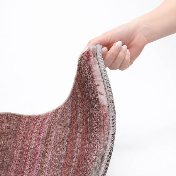 Dream Shag Premium Machine Washable Abstract ADS527 Merlot 9 ft. x 12 ft. Area Rug
