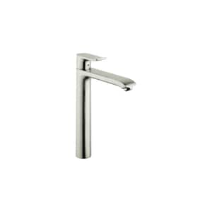 Metris Single Handle Single Hole Bathroom Faucet in Brushed Nickel