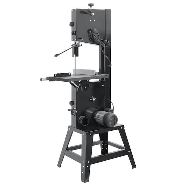 SKYSHALO Band Saw, 440-846 RPM, 1100W, 1-1/2HP, 110-V, with Stand, Work Light, 109.45 in. Steel Power Tool for Metal Flooring