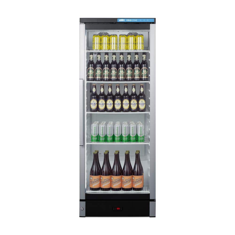 White Glass Door Commercial Beverage Cooler with Adjustable Shelves