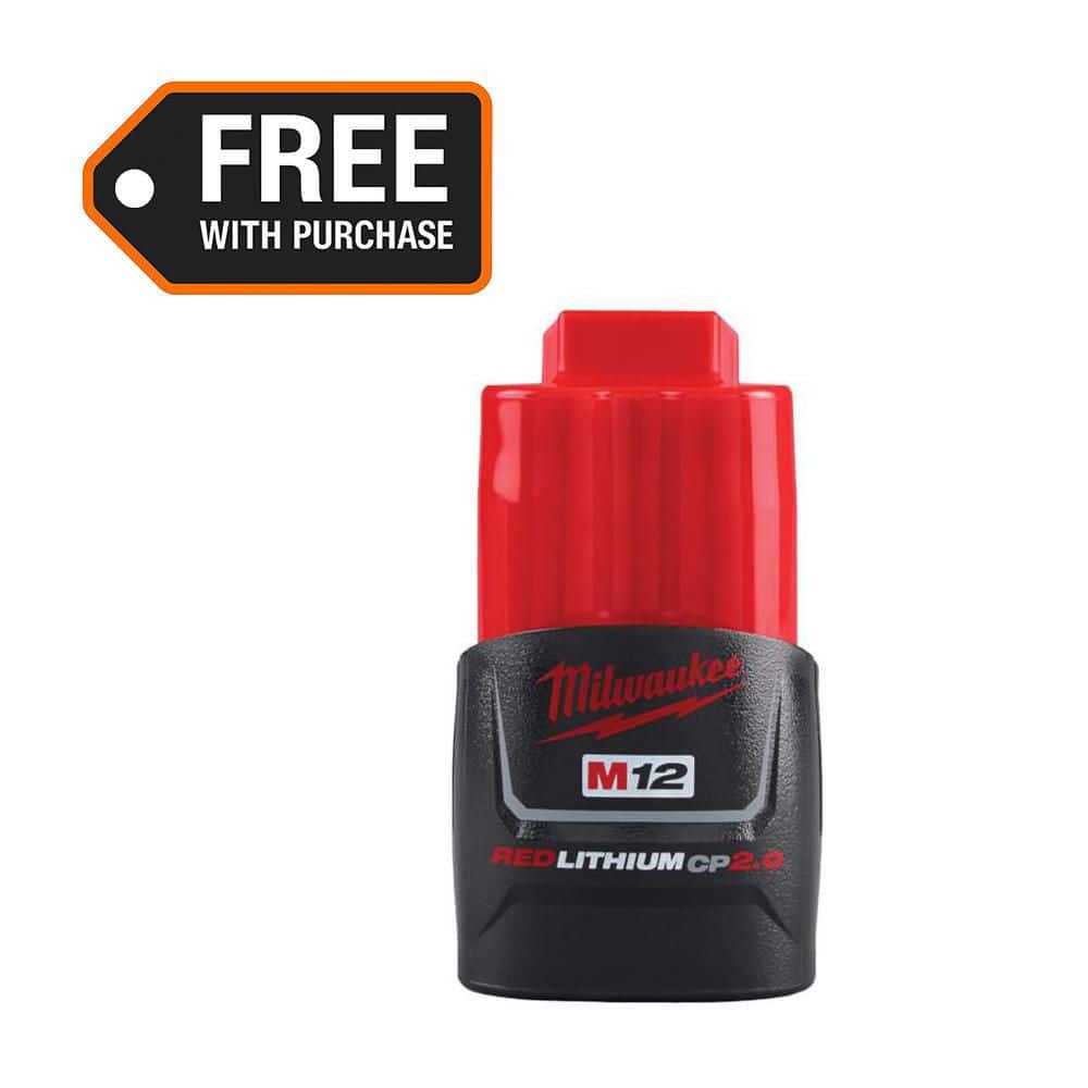 Milwaukee M12 12-Volt Lithium-Ion 2.0 Ah Compact Battery Pack 48-11-2420