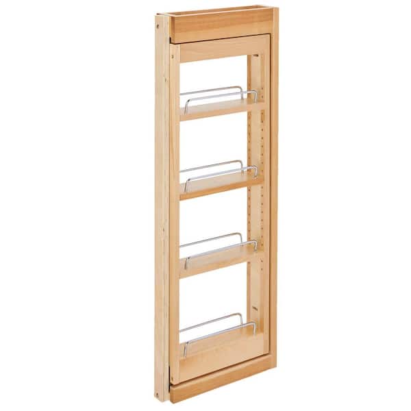 Rev-A-Shelf Natural Maple 3 in. Pull Out Wall Filler w/Soft-Close, 33 in. Height