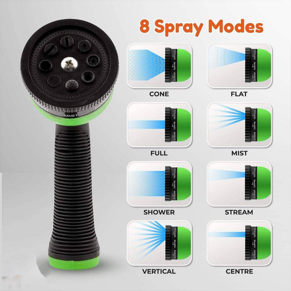 150 ft. Garden Hose w/8 Functional Nozzles, Lightweight Expandable Hose 3/4
