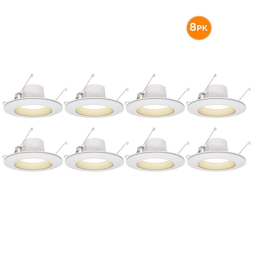 6 in. Adjustable CCT Retrofit Integrated LED Recessed Downlight Trim with N