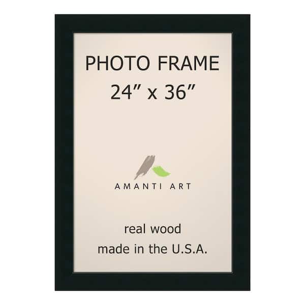 Amanti Art Corvino 24 in. x 36 in. Black Picture Frame