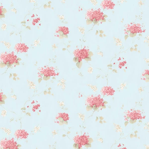 Norwall Hortensia Trail in Teal and Pink