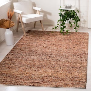 Bohemian Natural/Rust 5 ft. x 8 ft. Gradient Solid Color Area Rug