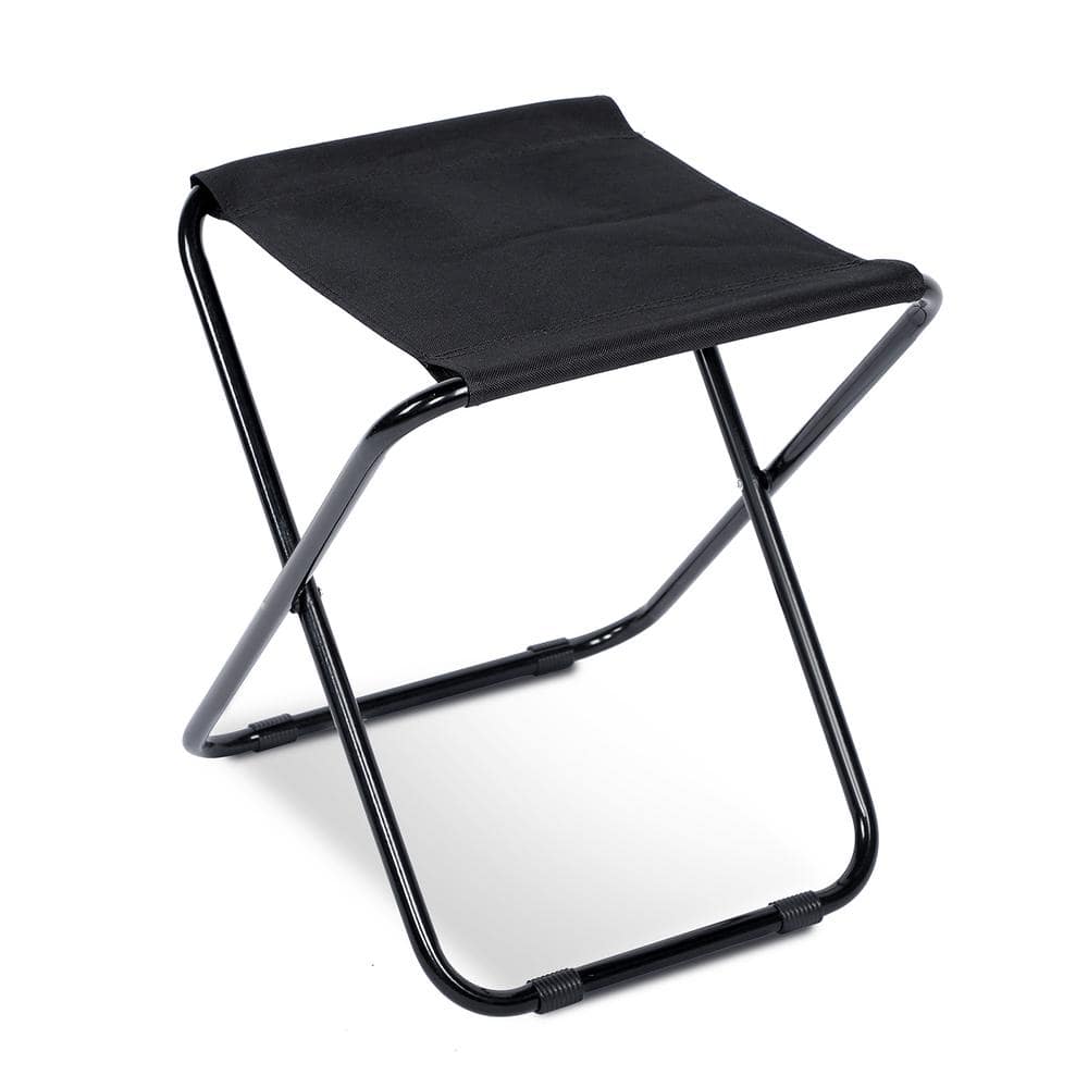 HOTEBIKE Black Portable Folding Camping Stool for Outdoor