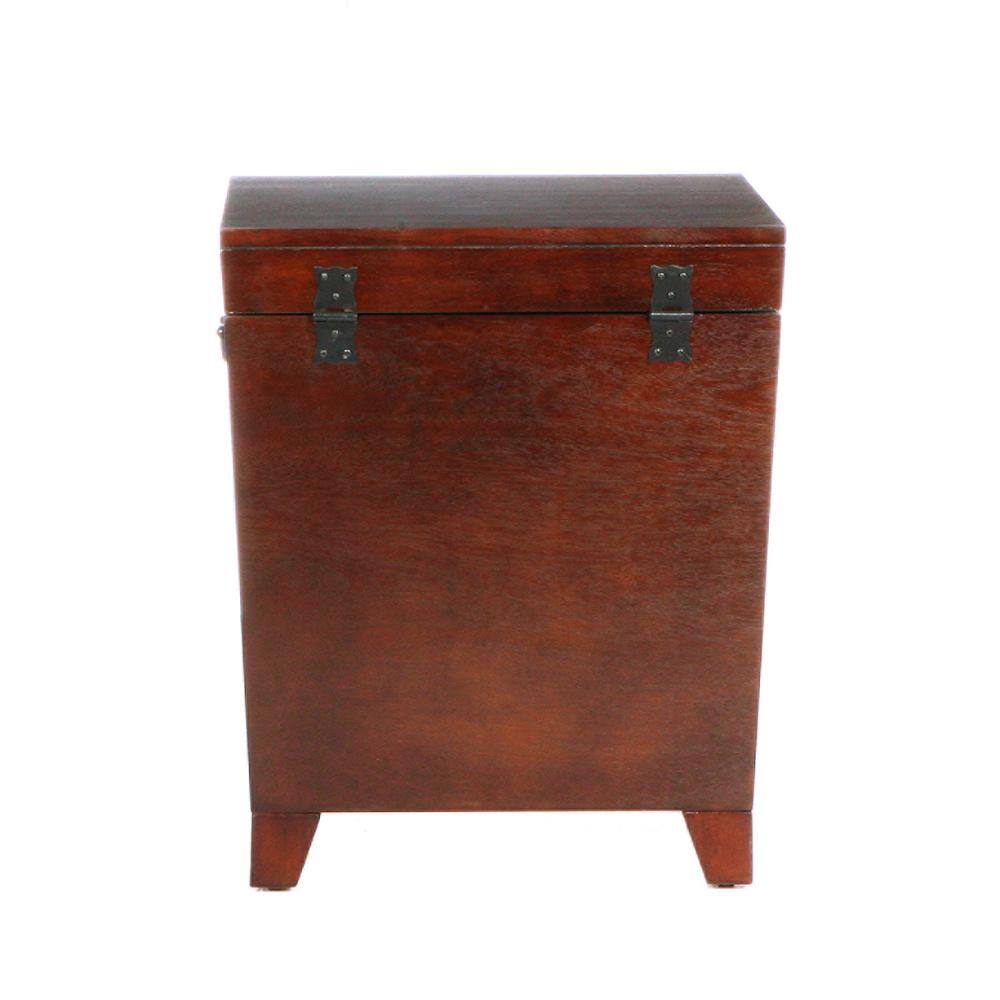 Pyramid Espresso Trunk End Table - thumbnail 3