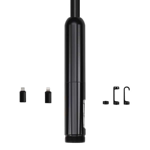 1920P HD Dual-Lens Endoscope, Android/iOS Compatible 9-LED Lights, 2x Zoom, 16.4 ft. Flexible Cable, IP67 Waterproof