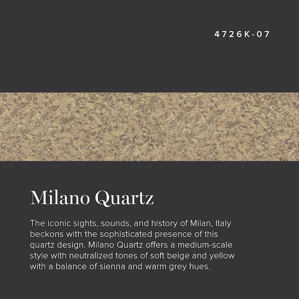Wilsonart 3 in. x 5 in. Laminate Sheet Sample in Milano Quartz