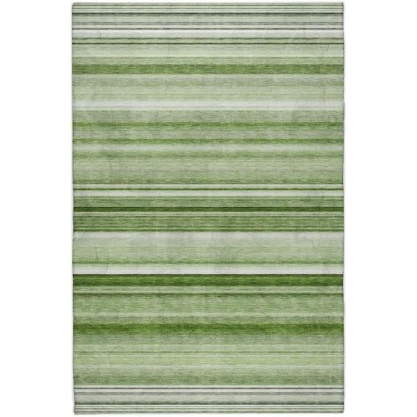 Dream Shag Premium Machine Washable Abstract ADS529 Aloe 10 ft. x 14 ft. Area Rug