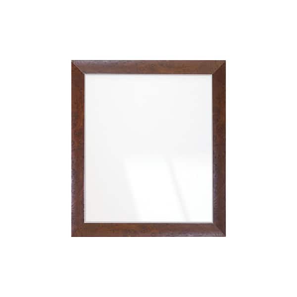 BrandtWorks Dashboard Burl Elegance Framed Mirror 32 in. W x 38 in. H