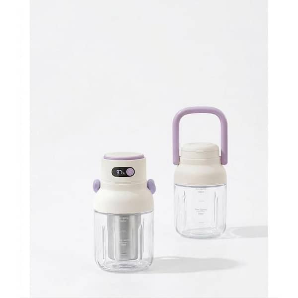 Purple PET Portable Blender Personal Smoothie Shake Maker 33 oz. Large Capacity Vessel Leakproof Lid Easy Clean