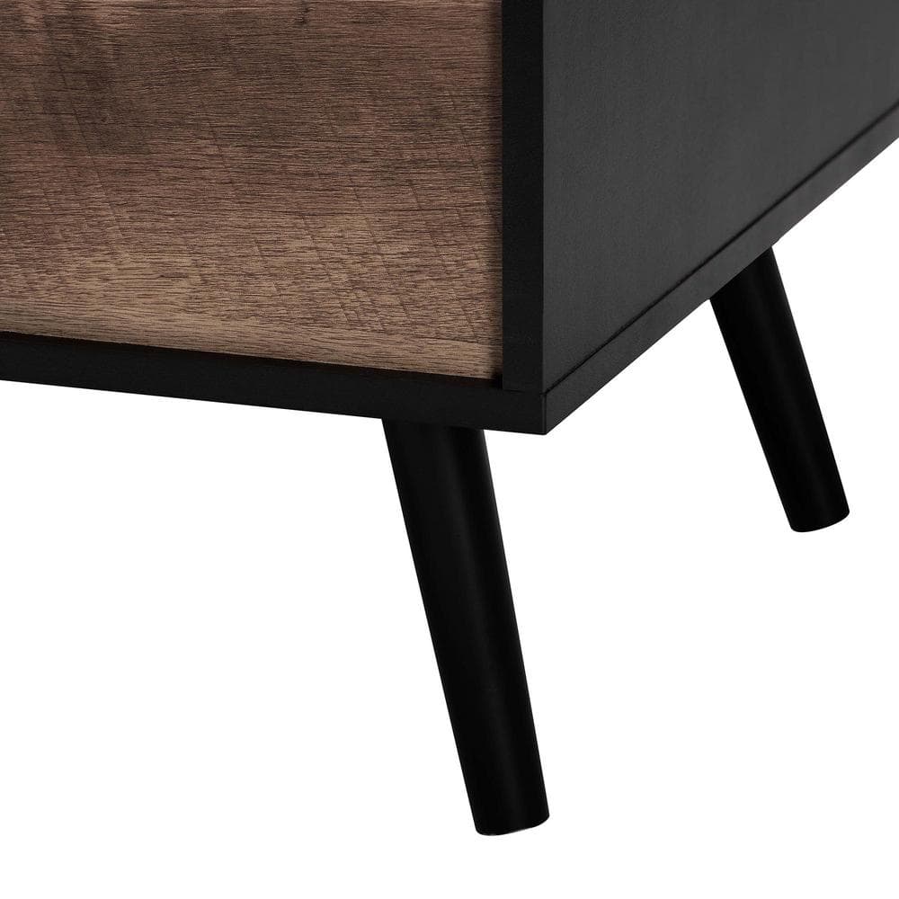 Jensen Two-Tone Wood Lift-Top Coffee Table with Storage