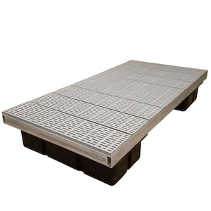 4 ft. x 8 ft. Low Profile Floating Platform Section with Poly Decking
