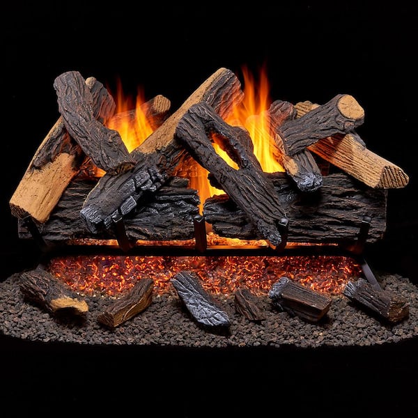 Duluth Forge Vented, Fireplace Log Sets Home Depot