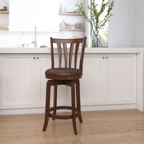 Hillsdale Furniture Savana 25.5 in. Cherry Swivel Counter Stool