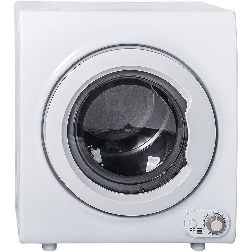 2.65 cu. ft. Compact Tumble Electric Dryer in White with 5 Modes