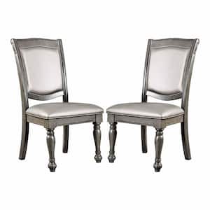 Natalia Gray Cushioned Dining Side Chair (Set of 2)
