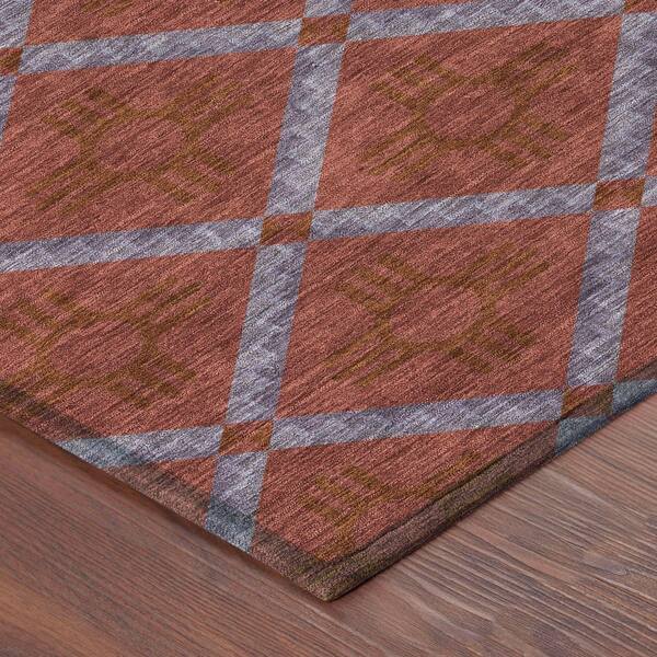 Chantille Machine Washable Indoor/Outdoor Abstract ACN2686 Red 10 ft. x 14 ft. Area Rug