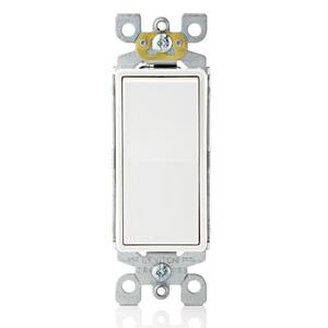 Decora 15 Amp Single-Pole AC Quiet Switch, 4-Pack, White