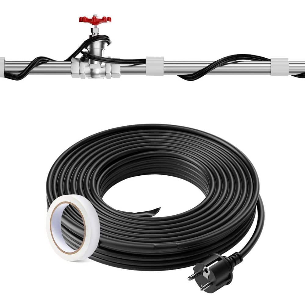 Self-Regulating Pipe Heating Cable, 60 ft. 5W/ft. Heat Tape for Pipes Freeze Protection, Protects PVC Hose price history on PriceWatchPro