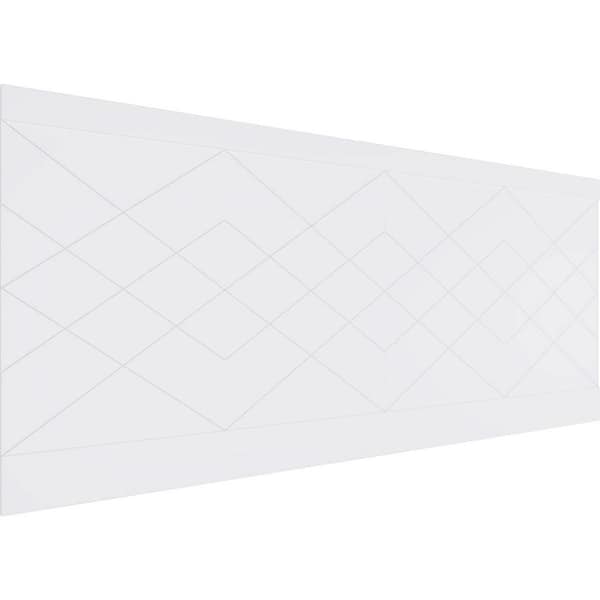 40 in. H x 94-1/2 in. W 26.24 sq. ft. Diamond Argyle PVC Wainscot Paneling Kit