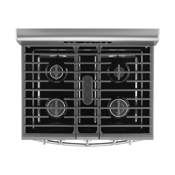 Whirlpool 30 in. Gas Cooktop in Stainless Steel with 5 Burners and Griddle  WCG97US0HS - The Home Depot