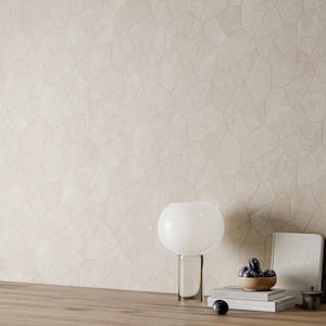 Monolith Linen White 11.81 in. x 19.68 in. Organic Matte Porcelain Mosaic Floor and Wall Tile (1.55 Sq. Ft./Each)