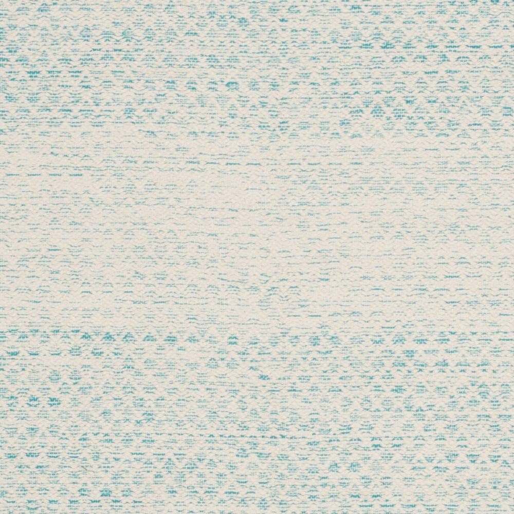 Coastal Breeze Turquoise & Ivory Cotton 8' x 10' Hand-Woven Rug