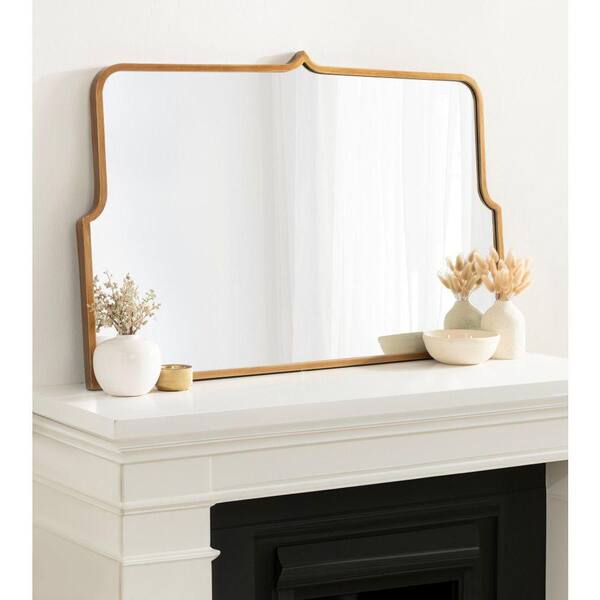 Kate and Laurel Gezella 37.12 in. W x 23.87 in. H Gold Arch Glam
