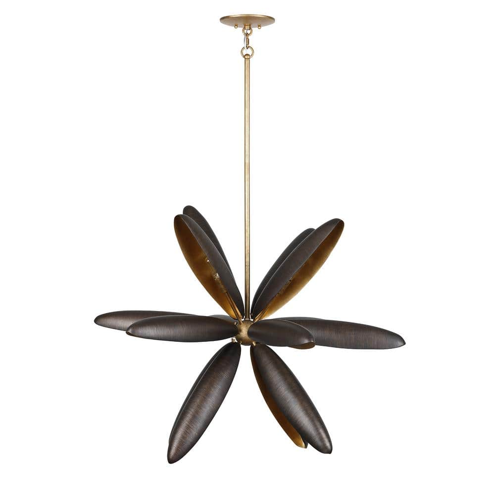 Centura Burnished Gold 14-Light Sputnik Chandelier