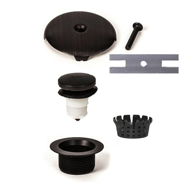 DRAIN BUDDY No Install Clog Preventing Tub Stopper and Hair Catcher with  Pull Clean Technology in Oil Rubbed Bronze BUF TUB ORB M - The Home Depot