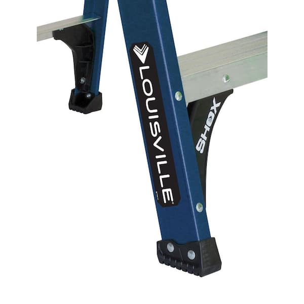 Louisville FS4004 4 ft. Type II 225 lbs. Load Capacity Fiberglass Step Ladder