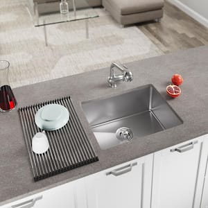 Undermount Stainless Steel 23 in. Single Bowl Kitchen Sink Kit