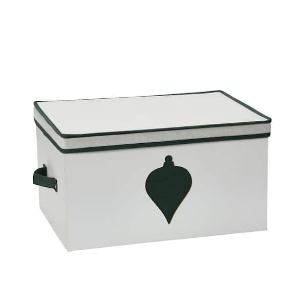 Seasonal Ornament Storage Box 24 Pocket in Green