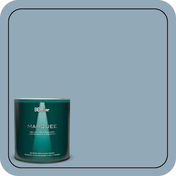 BEHR MARQUEE 1 qt. #PPU14-09 Windsurf Semi-Gloss Enamel Interior Paint & Primer