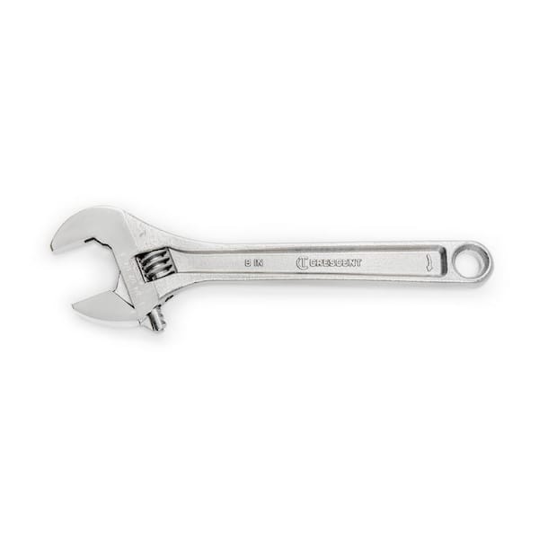 KING 6" 8" 10" 12" Inch Open-End ADJUSTABLE WRENCH Chrome-Plated Steel Spanner 