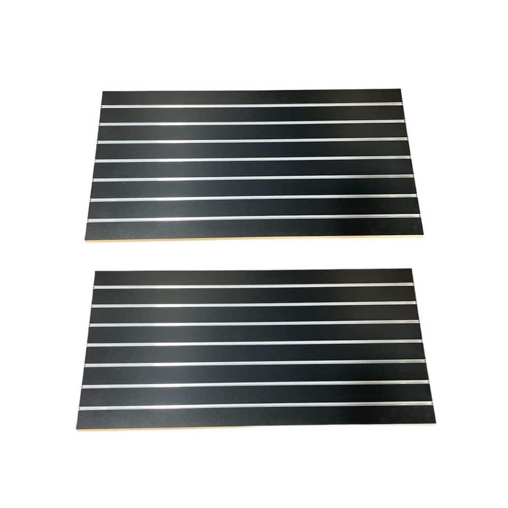 24 in. H x 48 in. W Black Slatwall Panels with Metal Inserts price history on PriceWatchPro