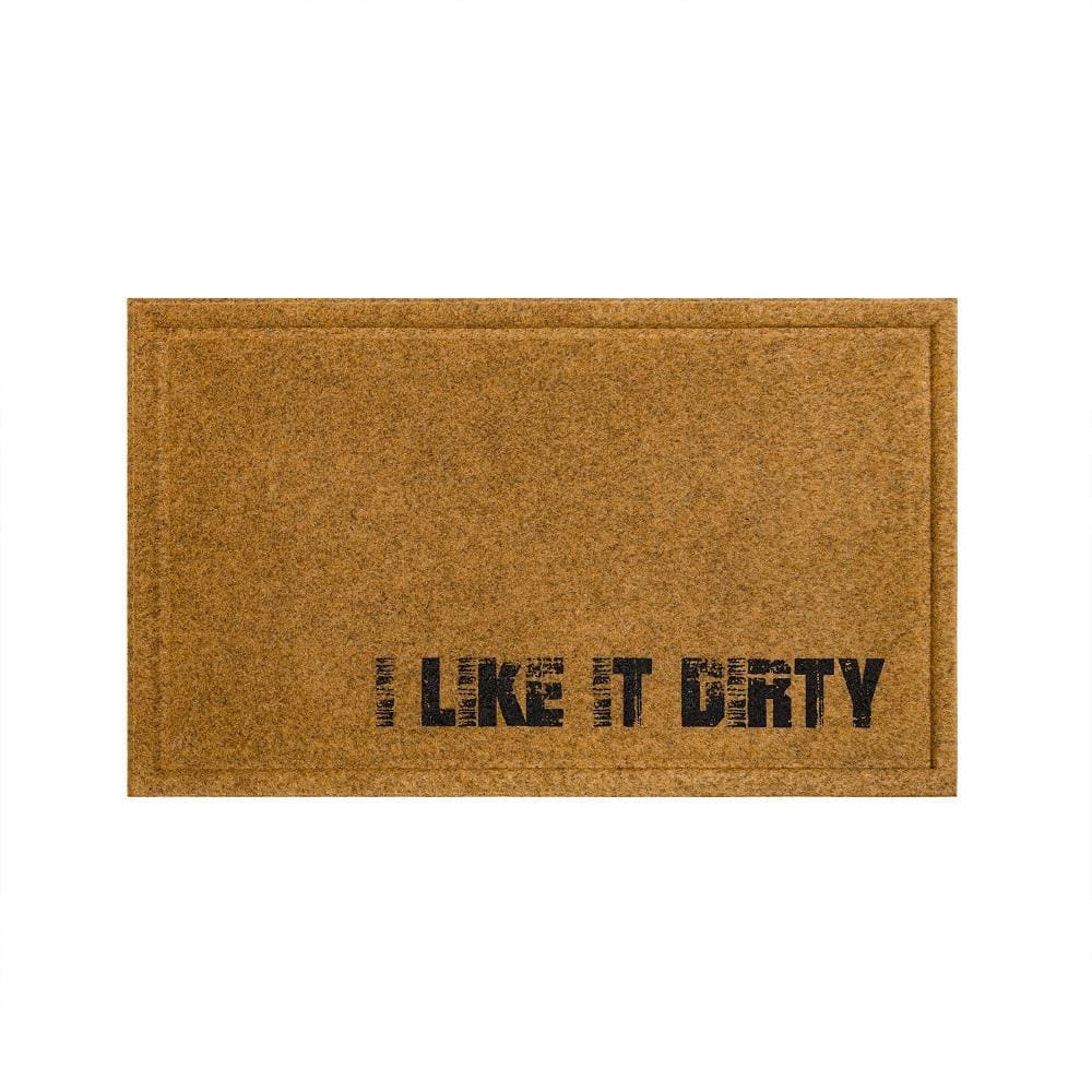 Mohawk Home Like It Dirty Natural 18 in. x 30 in. Faux Coir Doormat