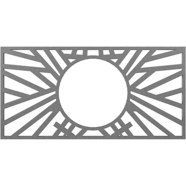 1 in. x 34 in. x 17 in PVC Medallion Moulding